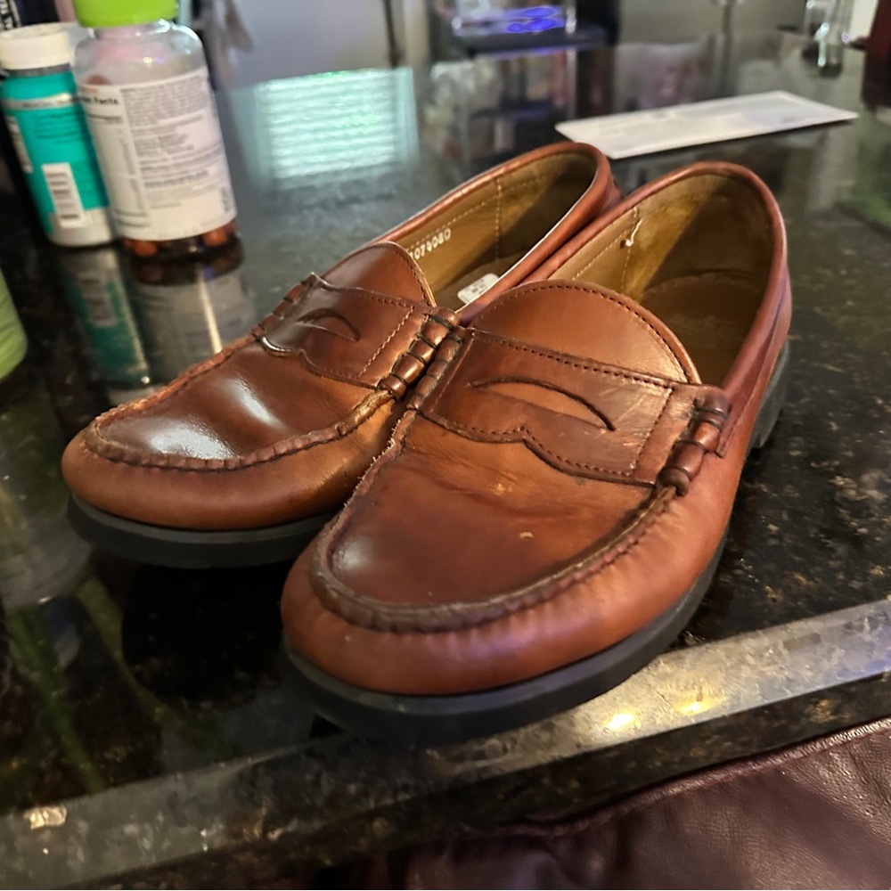 Sebago Brown Leather Loafers